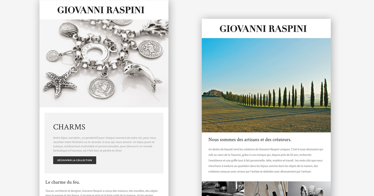Giovanni Raspini Landing Page